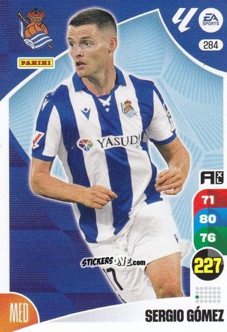 Figurina Sergio Gómez - LaLiga 2024-2025. Adrenalyn XL
 n. 284 - Panini