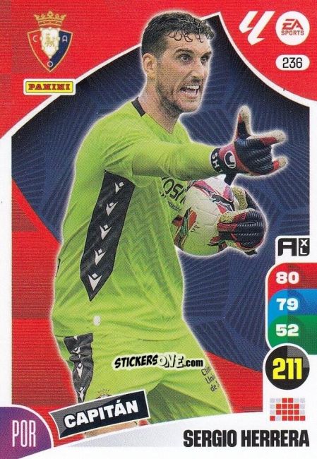 Sticker Sergio Herrera - LaLiga 2024-2025. Adrenalyn XL
 n. 236 - Panini
