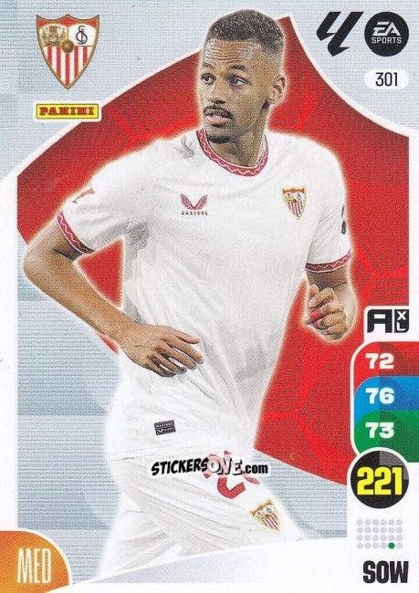 Figurina Sow - LaLiga 2024-2025. Adrenalyn XL
 n. 301 - Panini