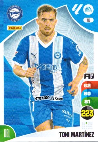 Cromo Toni Martínez - LaLiga 2024-2025. Adrenalyn XL
 n. 16 - Panini