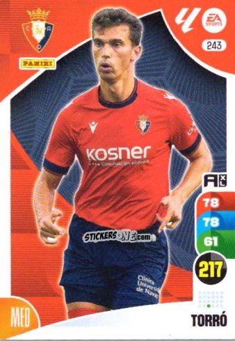 Figurina Torró - LaLiga 2024-2025. Adrenalyn XL
 n. 243 - Panini
