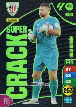 Figurina Unai Simón - LaLiga 2024-2025. Adrenalyn XL
 n. 442 - Panini