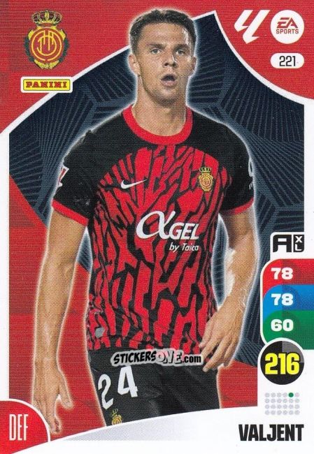 Figurina Valjent - LaLiga 2024-2025. Adrenalyn XL
 n. 221 - Panini