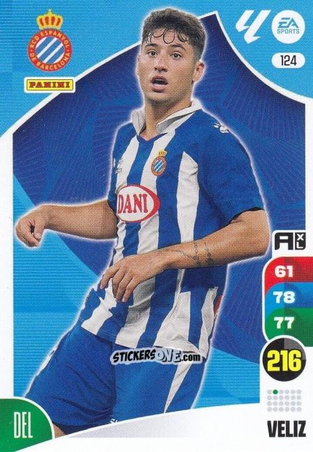 Figurina Veliz - LaLiga 2024-2025. Adrenalyn XL
 n. 124 - Panini