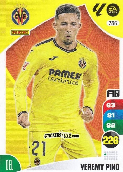 Figurina Yeremy Pino - LaLiga 2024-2025. Adrenalyn XL
 n. 356 - Panini