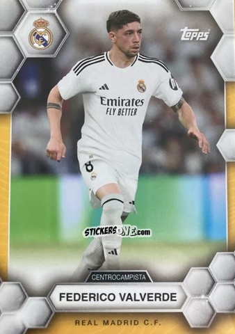 Sticker Federico Valverde -  Real Madrid 2024-2025 Fan Set
 n. 10 - Topps
