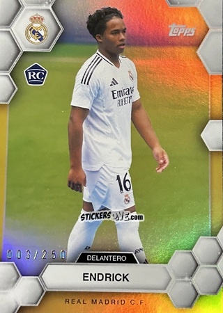 Figurina Endrick -  Real Madrid 2024-2025 Fan Set
 n. 20 - Topps