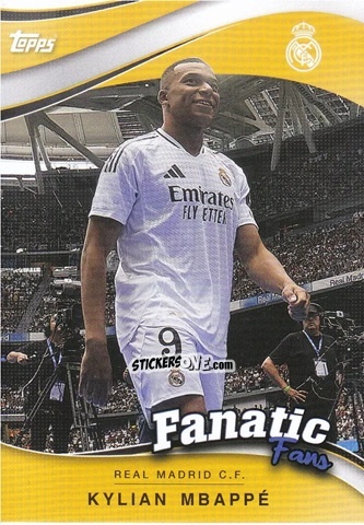 Sticker Kylian Mbappé -  Real Madrid 2024-2025 Fan Set
 n. FF-4 - Topps