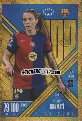 Cromo Aitana Bonmatí - UEFA Champions League & Europa League 2024-2025. Match Attax Extra n. 348 - Topps