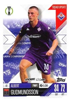 Cromo Albert Gudmundsson - UEFA Champions League & Europa League 2024-2025. Match Attax Extra n. 42 - Topps