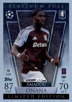 Sticker Amadou Onana - UEFA Champions League & Europa League 2024-2025. Match Attax Extra n. PL1 - Topps