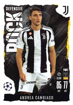 Cromo Andrea Cambiaso - UEFA Champions League & Europa League 2024-2025. Match Attax Extra n. 97 - Topps
