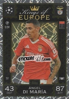 Figurina Ángel Di Maria - UEFA Champions League & Europa League 2024-2025. Match Attax Extra n. 267 - Topps