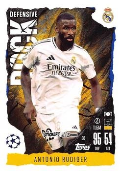 Cromo Antonio Rüdiger - UEFA Champions League & Europa League 2024-2025. Match Attax Extra n. 88 - Topps
