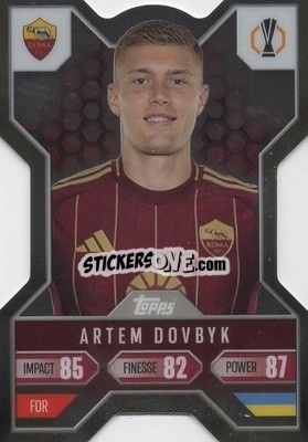 Figurina Artem Dovbyk - UEFA Champions League & Europa League 2024-2025. Match Attax Extra n. CX5 - Topps