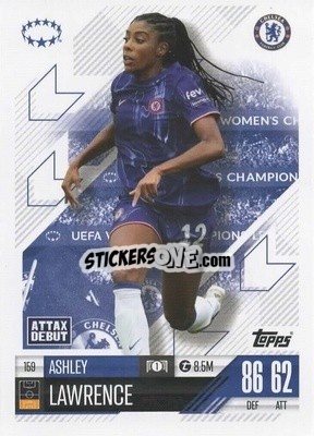 Cromo Ashley Lawrence - UEFA Champions League & Europa League 2024-2025. Match Attax Extra n. 159 - Topps