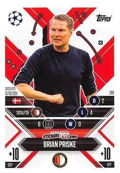 Cromo Brian Priske - UEFA Champions League & Europa League 2024-2025. Match Attax Extra n. 130 - Topps