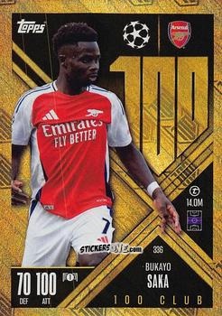 Figurina Bukayo Saka - UEFA Champions League & Europa League 2024-2025. Match Attax Extra n. 336 - Topps