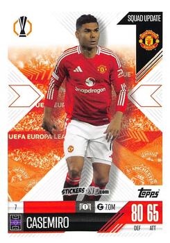 Figurina Casemiro - UEFA Champions League & Europa League 2024-2025. Match Attax Extra n. 7 - Topps