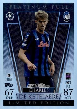 Cromo Charles De Ketelaere - UEFA Champions League & Europa League 2024-2025. Match Attax Extra n. PL6 - Topps