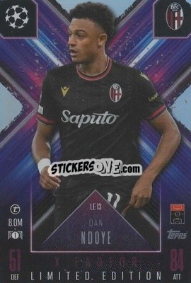 Cromo Dan Ndoye - UEFA Champions League & Europa League 2024-2025. Match Attax Extra n. LE13 - Topps