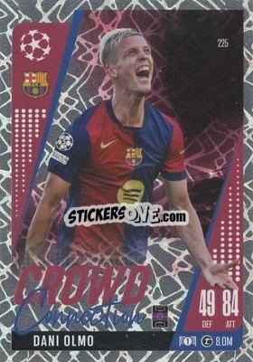 Cromo Dani Olmo - UEFA Champions League & Europa League 2024-2025. Match Attax Extra n. 225 - Topps