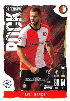 Sticker Dávid Hancko - UEFA Champions League & Europa League 2024-2025. Match Attax Extra n. 104 - Topps
