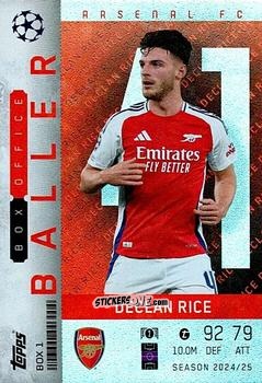 Cromo Declan Rice - UEFA Champions League & Europa League 2024-2025. Match Attax Extra n. BOX1 - Topps