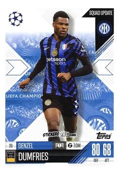 Sticker Denzel Dumfries - UEFA Champions League & Europa League 2024-2025. Match Attax Extra n. 26 - Topps