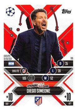 Sticker Diego Simeone - UEFA Champions League & Europa League 2024-2025. Match Attax Extra n. 116 - Topps