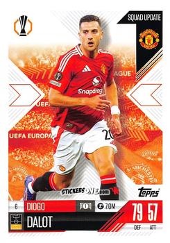 Cromo Diogo Dalot - UEFA Champions League & Europa League 2024-2025. Match Attax Extra n. 6 - Topps