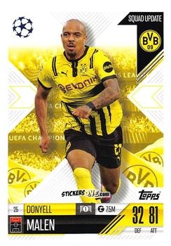 Figurina Donyell Malen - UEFA Champions League & Europa League 2024-2025. Match Attax Extra n. 25 - Topps