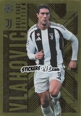 Figurina Dušan Vlahović - UEFA Champions League & Europa League 2024-2025. Match Attax Extra n. GOL7 - Topps