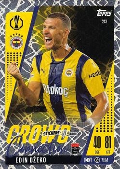 Figurina Edin Džeko - UEFA Champions League & Europa League 2024-2025. Match Attax Extra n. 243 - Topps