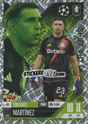 Figurina Emiliano Martínez - UEFA Champions League & Europa League 2024-2025. Match Attax Extra n. 182 - Topps
