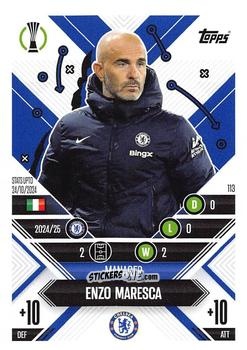 Figurina Enzo Maresca - UEFA Champions League & Europa League 2024-2025. Match Attax Extra n. 113 - Topps