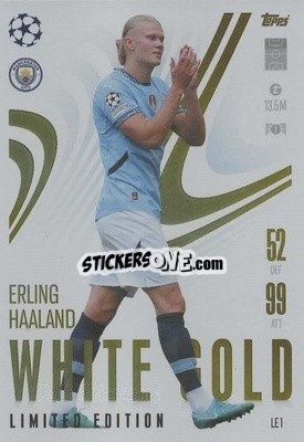 Cromo Erling Haaland - UEFA Champions League & Europa League 2024-2025. Match Attax Extra n. LE1 - Topps