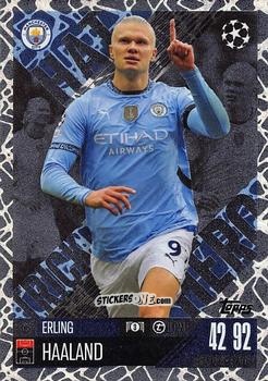 Cromo Erling Haaland - UEFA Champions League & Europa League 2024-2025. Match Attax Extra n. 325 - Topps