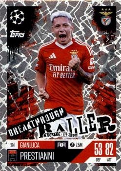 Cromo Gianluca Prestianni - UEFA Champions League & Europa League 2024-2025. Match Attax Extra n. 214 - Topps
