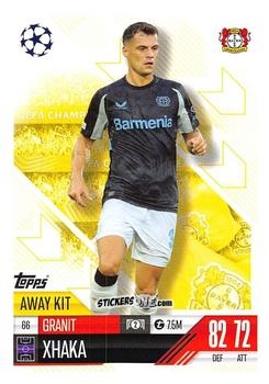 Figurina Granit Xhaka - UEFA Champions League & Europa League 2024-2025. Match Attax Extra n. 66 - Topps