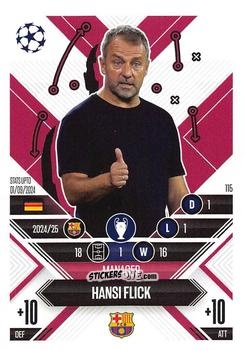 Cromo Hansi Flick - UEFA Champions League & Europa League 2024-2025. Match Attax Extra n. 115 - Topps