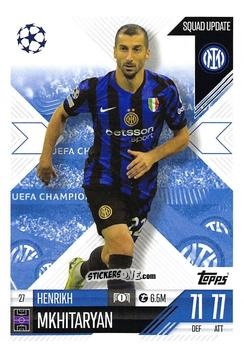 Cromo Henrikh Mkhitaryan - UEFA Champions League & Europa League 2024-2025. Match Attax Extra n. 27 - Topps