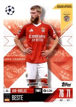 Cromo Jan-Niklas Beste - UEFA Champions League & Europa League 2024-2025. Match Attax Extra n. 45 - Topps