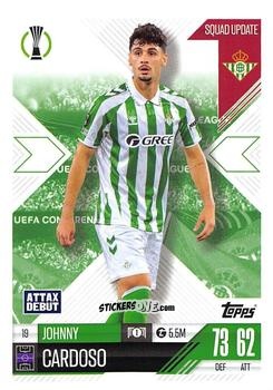 Sticker Johnny Cardoso - UEFA Champions League & Europa League 2024-2025. Match Attax Extra n. 19 - Topps