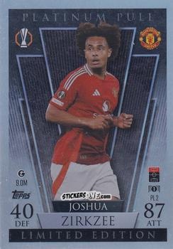 Cromo Joshua Zirkzee - UEFA Champions League & Europa League 2024-2025. Match Attax Extra n. PL2 - Topps