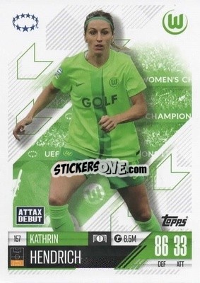 Cromo Kathrin Hendrich - UEFA Champions League & Europa League 2024-2025. Match Attax Extra n. 157 - Topps