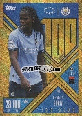 Cromo Khadija Shaw - UEFA Champions League & Europa League 2024-2025. Match Attax Extra n. 349 - Topps