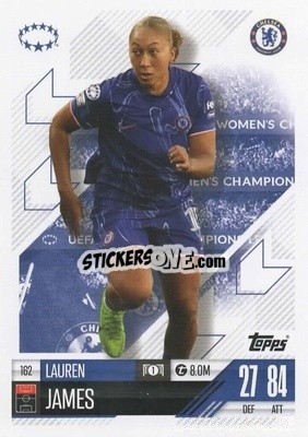 Cromo Lauren James - UEFA Champions League & Europa League 2024-2025. Match Attax Extra n. 162 - Topps