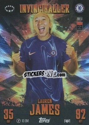 Cromo Lauren James - UEFA Champions League & Europa League 2024-2025. Match Attax Extra n. INV4 - Topps