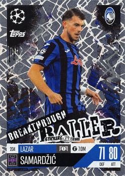 Cromo Lazar Samardžić - UEFA Champions League & Europa League 2024-2025. Match Attax Extra n. 204 - Topps